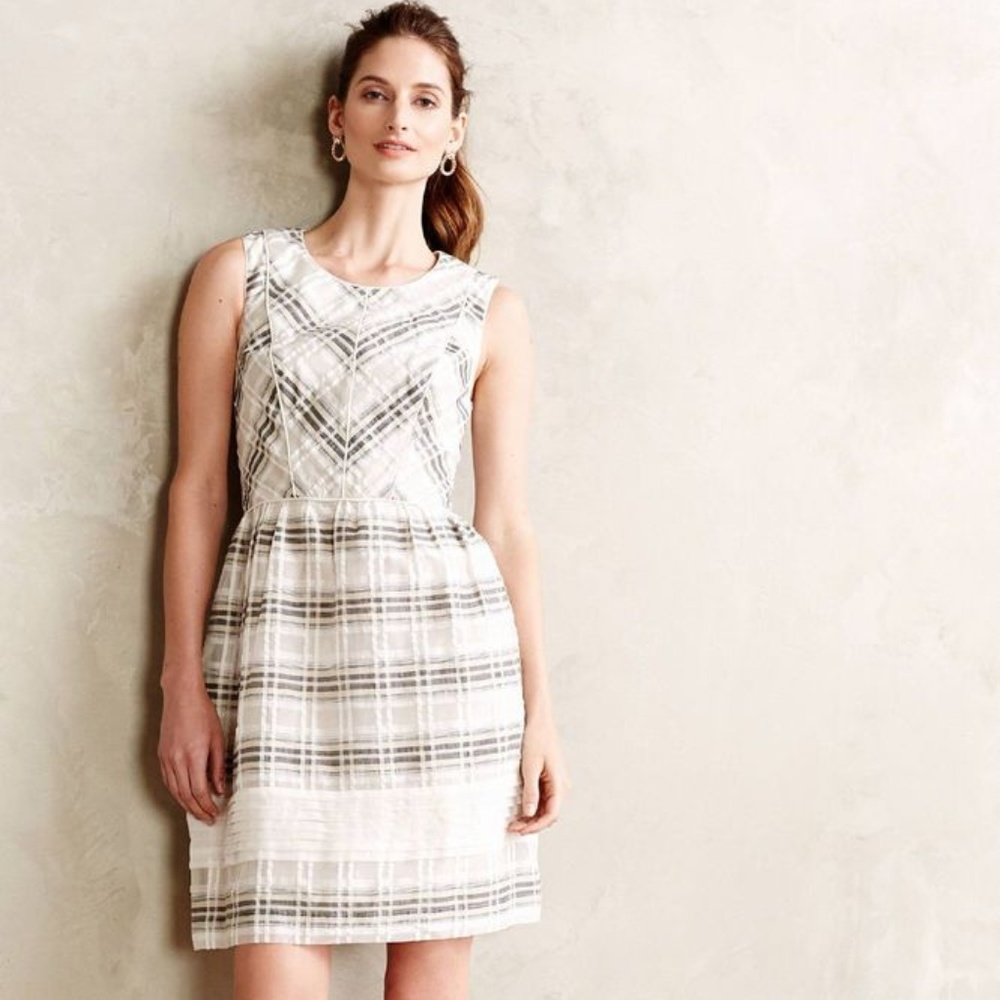 Anthropologie Ivy Blu Plaid dress size 8